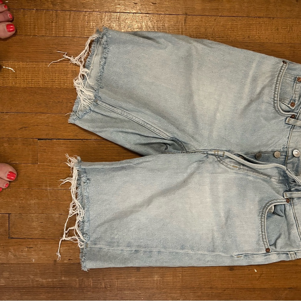 & Other Stories Light Blue Denim Shorts